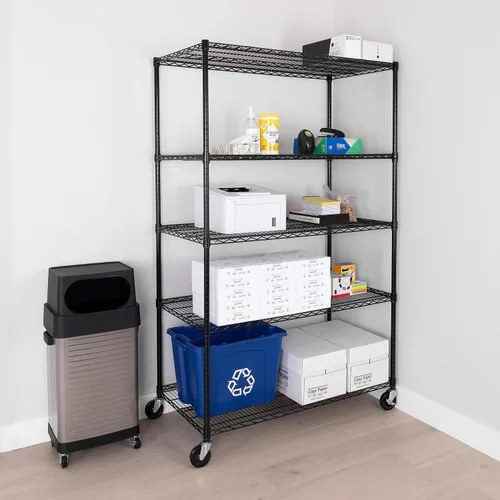 Miniatura 6 de Seville Classics UltraDurable - Estante de alambre de acero sólido NSF resistente, organizador para garaje, almacén, oficina, restaurante, aula