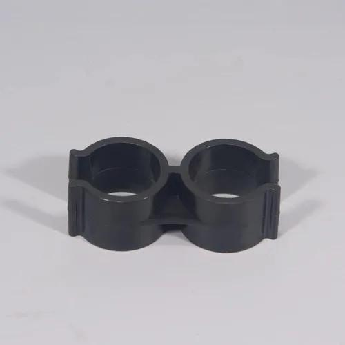 Miniatura 5 de Abrazadera de tubo doble SCRTB 10 piezas conexión de abrazadera de tubería, conector de poste de estante, abrazaderas de tubo de doble puerto