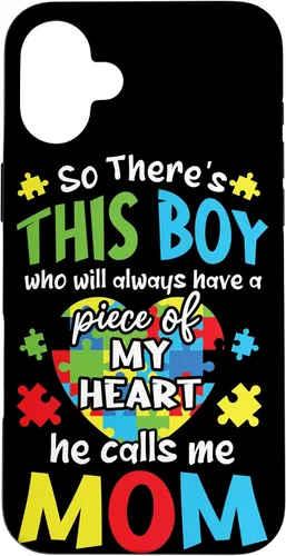 Miniatura 21 de Funda para iPhone 11 Boy Calls Me Mom Heart Colorido Puzzle Autismo