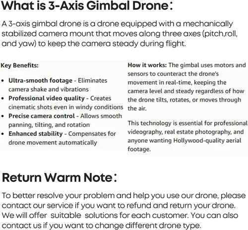 Miniatura 9 de Bwine F7MINI - Drones con cámara para adultos con video 4K y foto 8K, cardán EIS de 3 ejes, 96 minutos, 249 g exento de FAA, transmisión de más de 6