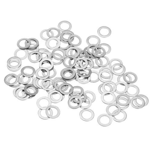 Miniatura 26 de uxcell Arandelas planas de acero inoxidable M3 304, 20 espaciadores planos ultrafinos de 0.118 x 0.197 x 0.004 in para tornillo de tornillo