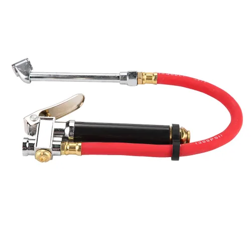 Miniatura 3 de Inflador de neumáticos, llenador de presión de coche de mano con doble medidor de mandril para vehículos, herramienta portátil para manguera
