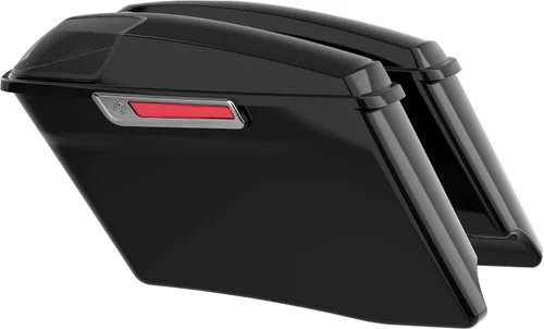 SLMOTO Bolsas de sillín rígidas extendidas negras vívidas para Harley 2014-2020 Touring Road King FLHR Electra Road Street Glide FLHT FLHX Ultra