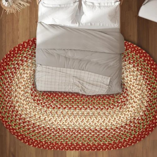 Miniatura 48 de Rhody Rug Easy Living EL33 Taupetone - Alfombra ovalada trenzada de 4 x 6 pies, decoración del hogar, tapete para piso o dormitorio, de fácil