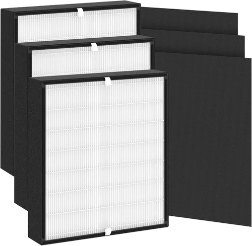 Miniatura 9 de Paquete de 2 filtros de repuesto BF35 compatibles con BF35 para purificador BreatheSmart Classic, 2 filtros 2 en 1 + 2 prefiltros de carbono