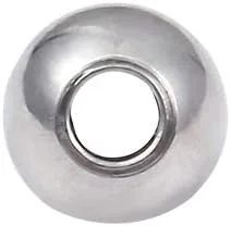 Miniatura 6 de BEADIA Cuentas espaciadoras de acero inoxidable de 0.118 x 0.098 in, redondas, sueltas, para hacer joyas, 100 unidades con agujero de 0.039 pulgadas