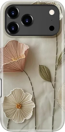 Miniatura 56 de Funda para iPhone 12 Mini, compatible con carga inalámbrica, protección de doble capa con elegante diseño de flores silvestres, silicona suave +