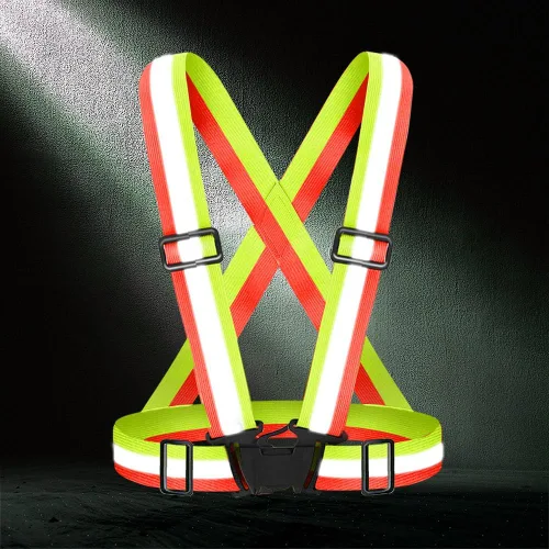 Miniatura 5 de High Visibility Reflective Vest Safety Vest Running Reflective Gear Adjustable Reflective Vest for Walking,Jogging,Hiking,Night Cycling
