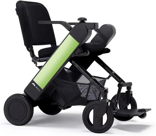 WHILL Silla eléctrica Model F - Comodidad y rendimiento - con diseño plegable, tecnología inteligente y control remoto a través de la aplicación -