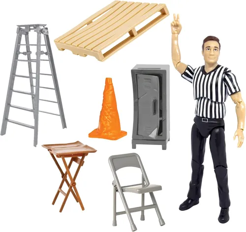 Miniatura 2 de Juego de figuras de acción de árbitro de lucha libre y accesorios para figuras de acción de lucha libre