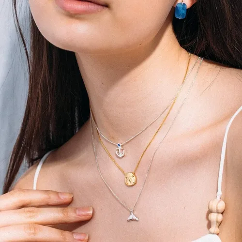 Miniatura 4 de Alex and Ani Path of Symbols Collar ajustable para mujer colgante de ancla plata de ley de 48 a 177in