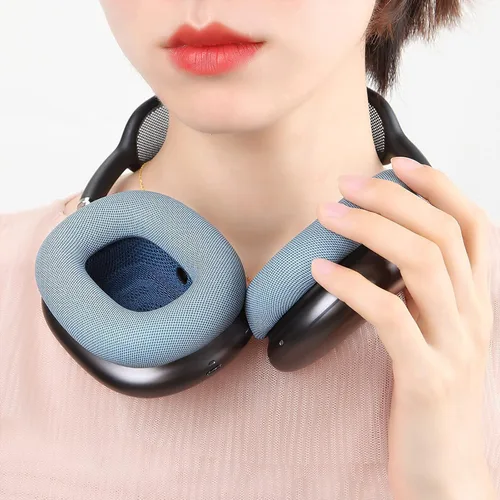 Miniatura 2 de Almohadillas de repuesto Earrock para auriculares AirPods Max, almohadillas cubiertas de piel de proteína con espuma viscoelástica y imán