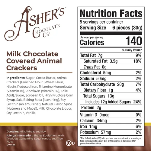 Miniatura 2 de Asher's Chocolates, Galletas gourmet de animales cubiertas de chocolate, pequeños lotes de chocolate kosher, propiedad familiar desde 1892