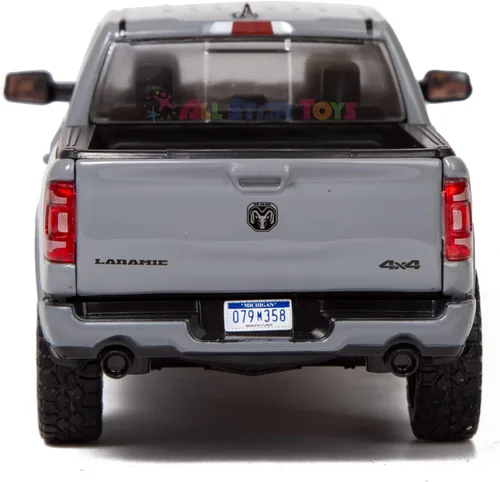 Miniatura 6 de All Star Toys Exclusive 2019 1500 Laramie Crew Cab Pickup Truck Cerámica Gris Serie 1:24 Modelo de automóvil fundido a presión por Motormax 79357