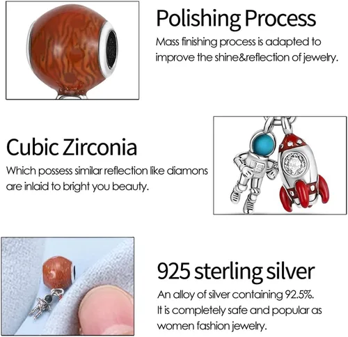 Miniatura 212 de KUNSIR Los abalorios se adaptan a pulseras Pandora para mujer, plata de ley 925, cuentas colgantes de joyería para niñas, dijes de feliz cumpleaños