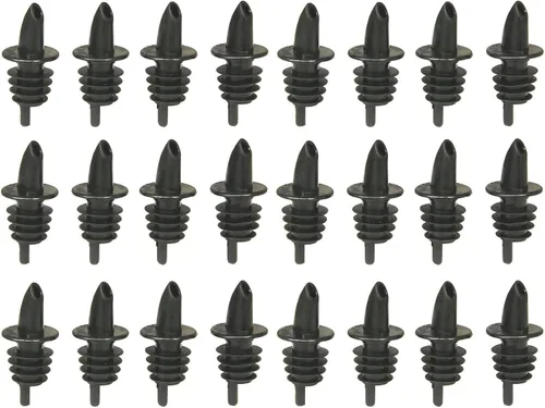 Miniatura 4 de Tablecraft Vertedores de flujo libre, 2.5 x 1.25 pulgadas, 12 unidades, color negro