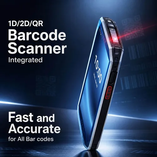 Miniatura 2 de Bix Android 13 escáner de código de barras industrial PDA, 5.5 "HD pantalla táctil computadora móvil, motor integrado de escáner de código QR 1D 2D