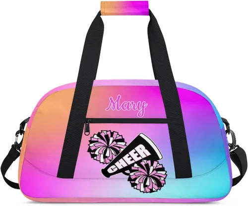 Bolsa deportiva personalizada para niñas, bolsa de gimnasio personalizada para niños, bolsa de lona de viaje personalizada con nombre, bolsas de fin