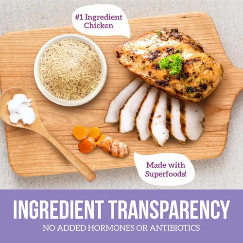 Miniatura 8 de Health Extension Little Bites Alimento Seco para Perros para Razas Toy y Pequeñas, Receta de Pollo y Arroz Integral, con Probióticos