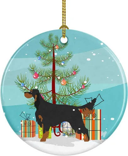 Miniatura 5 de Caroline's Treasures American Toy Fox Terrier - Adorno de cerámica de Navidad para colgar en el árbol de Navidad, decoración para el hogar, Navidad