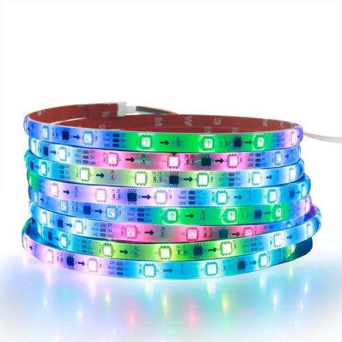 Miniatura 10 de ALITOVE WS2812B WS2811 Controlador LED direccionable RF remoto inalámbrico Mini controlador 5 ~ 24 V CC para WS2812 WS2811 Dream Color Rainbow RGB