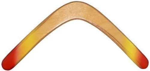 Bumeran de madera de Glaciar. Ideal para niños de 8 a 18 años.