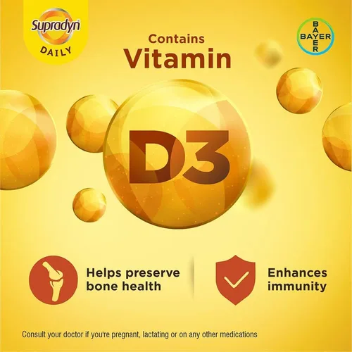 Miniatura 6 de SupradynS - Tabletas multivitamínicas diarias para hombres y mujeres con zinc esencial, 12 vitaminas, 5 oligoelementos para inmunidad diaria