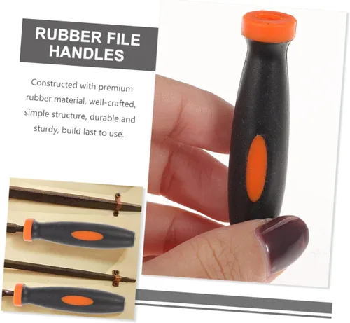 Miniatura 4 de Housoutil 4sets 0.157 in File Handle Reemplazo de goma Grip para herramienta de mano Herramienta de corte Mango 15 unids*4