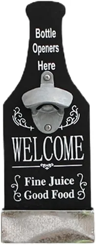 Miniatura 6 de Abrebotellas de pared con forma de cerveza de estilo vintage, abrebotellas montado en la pared, atrapador para hombre, cueva, cocina, bar, pub, 1