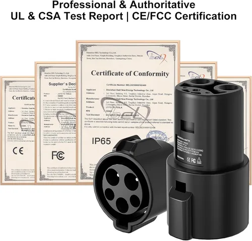 Miniatura 8 de Adaptador de cargador J1772 a Tesla, para Tesla Model-3/Y/X/S con adaptador de carga conectora certificado de seguridad, carga rápida máx 80A 250V
