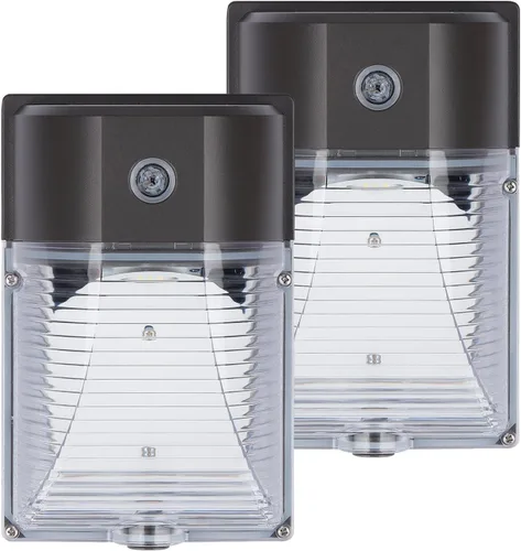 Miniatura 9 de Paquete de luz LED de pared, 26 W (equivalente a 150-250 W), con fotocélula del atardecer al amanecer, 3000 lm, 5000 K, luz blanca de día, luces