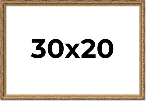 Miniatura 304 de Poster Palooza Marco de fotos de madera maciza ornamentada dorada de 3 x 3 pulgadas, ancho de moldeo de 1.25 pulgadas, con plexiglás acrílico UV