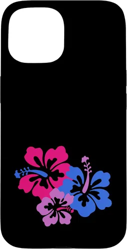 Miniatura 6 de Funda para iPhone 13 Pro Bisexual Bi Pride Sutil Hibiscus Flower Hawaii LGBT LGBTQ