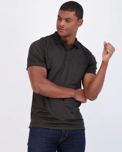 Miniatura 2 de Paquete de 3 Polo de manga corta para hombre, ajuste clásico, de secado rápido, cuello con bolsillo