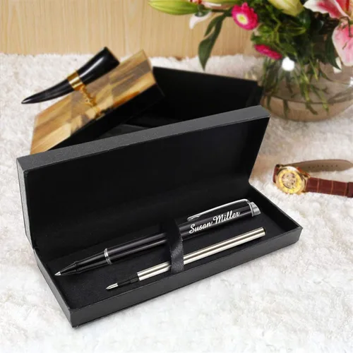 Miniatura 6 de Bolígrafos personalizados, bolígrafo grabado para hombres, bolígrafos de tinta de gel personalizados, bolígrafo de escritura regalo para graduación