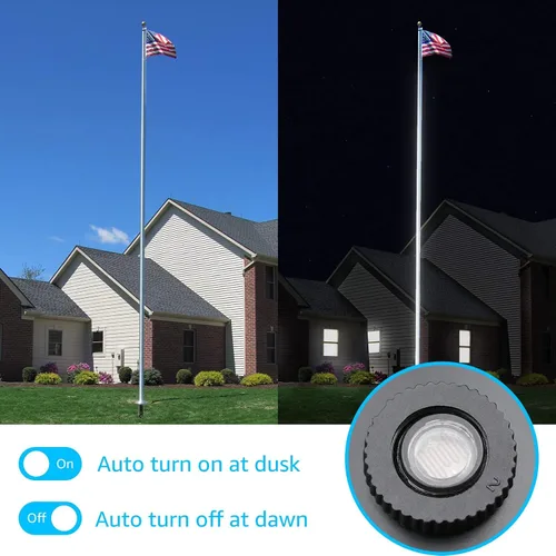Miniatura 3 de SUNVIE Foco de 30 W para exteriores de 120 V del anochecer al amanecer, foco LED para exteriores enchufable con sensor de fotocélula de 3000 K