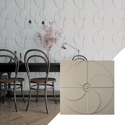 Miniatura 18 de Ekena Millwork Molino de viento EnduraWall decorativo 3D de 19 5/8 pulgadas de ancho x 19 5/8 pulgadas de alto, cobre envejecido