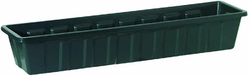 Miniatura 11 de Novelty Poly-Pro Jardinera de plástico para flores , Caja de flor, 36 - pulgadas Negro
