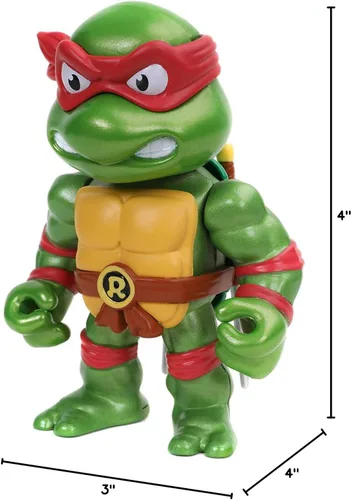 Miniatura 8 de Jada Toys Teenage Mutant Ninja Turtles 4 "" Raphael - Figura fundida a presión, juguetes para niños y adultos, rojo