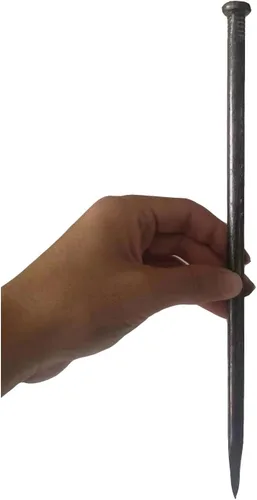 Estacas de metal para paisaje, 12 pulgadas, 15 piezas de estacas de anclaje para bordes de carpa, bordes de pavimentación, estacas de césped