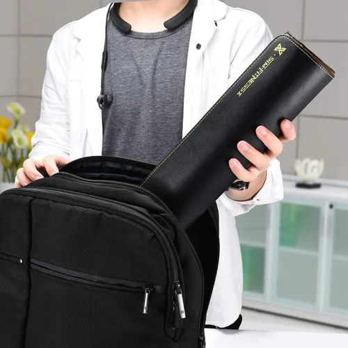 Miniatura 8 de Juego de tazas de cuero para dados, 5 tazas de dados negros + 25 dados + funda exclusiva de almacenamiento y transporte hecha de piel sintética