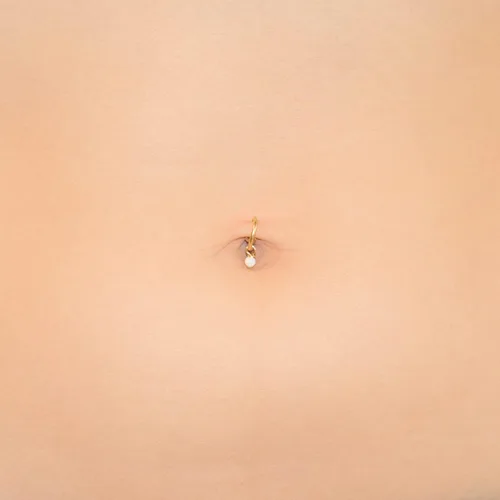 Miniatura 6 de Fake Belly Piercing Clip On Navel Ring Opal - No Piercing Belly Ring hoop