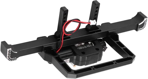 Miniatura 7 de Parachoques delantero de coche RC con cabrestante, pieza de actualización de aleación de aluminio resistente para accesorios de orugas Axial SCX10 II