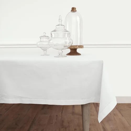 Miniatura 43 de Solino Home Mantel cuadrado de lino y algodón con vainica, 52 x 52 pulgadas, lavable a máquina para verano, 4 de julio