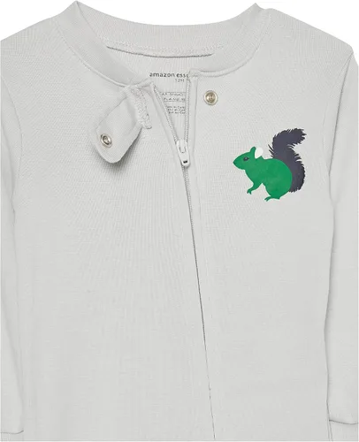 Miniatura 4 de Tienda Essentials Pijama unisex de algodón ajustado para niños pequeños y bebés, paquete múltiple