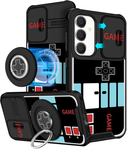 Miniatura 38 de Funermei Funda para teléfono Samsung Galaxy A15 5G - [2 en 1] Funda para teléfono de mujeres lindas chicas, diseño femenino de mariposa negra