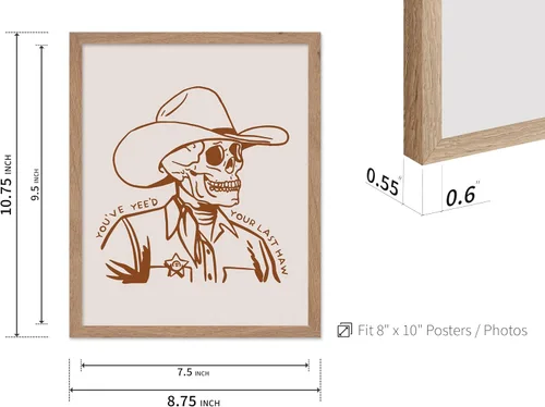 Miniatura 3 de Poster Master Póster de You've Yeed Your Last Haw - Impresión retro de vaquero marrón - Arte occidental - Arte moderno - Arte del salvaje oeste
