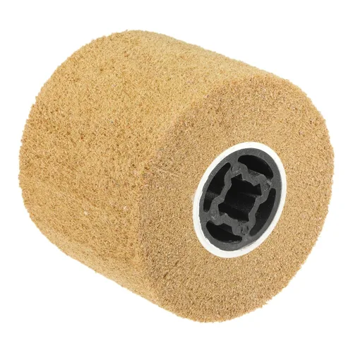 Miniatura 11 de uxcell Rueda de pulido no tejida de 4.724 inx3.937 in Rueda de pulido de nylon de dibujo de alambre de nylon Rueda de aleta abrasiva Grano 320