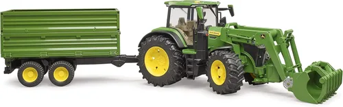 Miniatura 2 de Bruder 09828 John Deere 7R 350 con cargador frontal y remolque