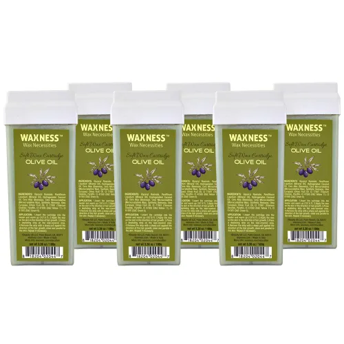 Miniatura 6 de Waxness Cartucho de cera suave Azuleno 3.38 oz (96 g) – Cera profesional enrollable para rostro y cuerpo – Hecho en Italia